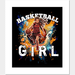 Basketball Girl Posters and Art